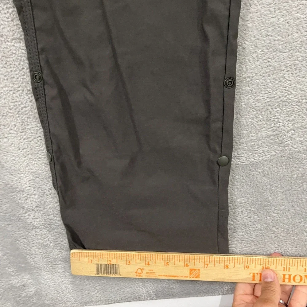 Prana Zion Pants II Relaxed Fit Straight Leg Dark Iron Men's 31x30 Grey Stretch